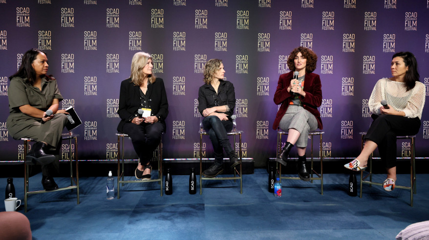Film fest panelists on stage