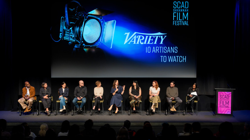 panelists on stage at film festival