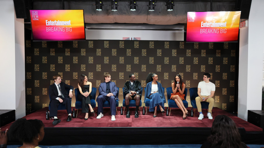 panelists on stage at film festival