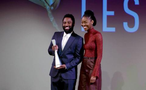 Play video of John David Washington at SCAD Savannah Film Festival