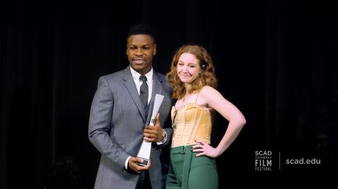 Play video of John Boyega at SCAD Savannah Film Festival