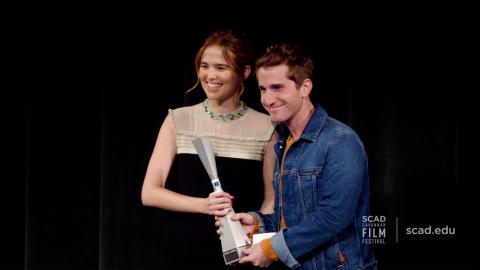 Play video of Zoey Deutch at SCAD Savannah Film Festival